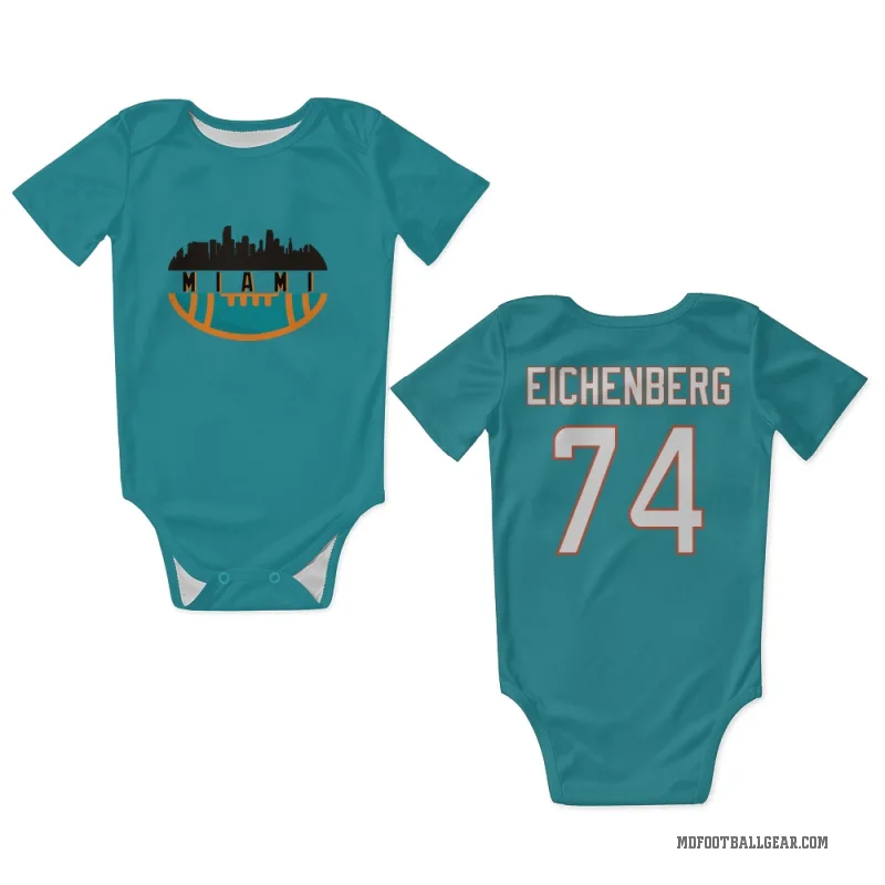 Liam Eichenberg  Aqua Miami Dolphins  Newborn & Infant Bodysuit