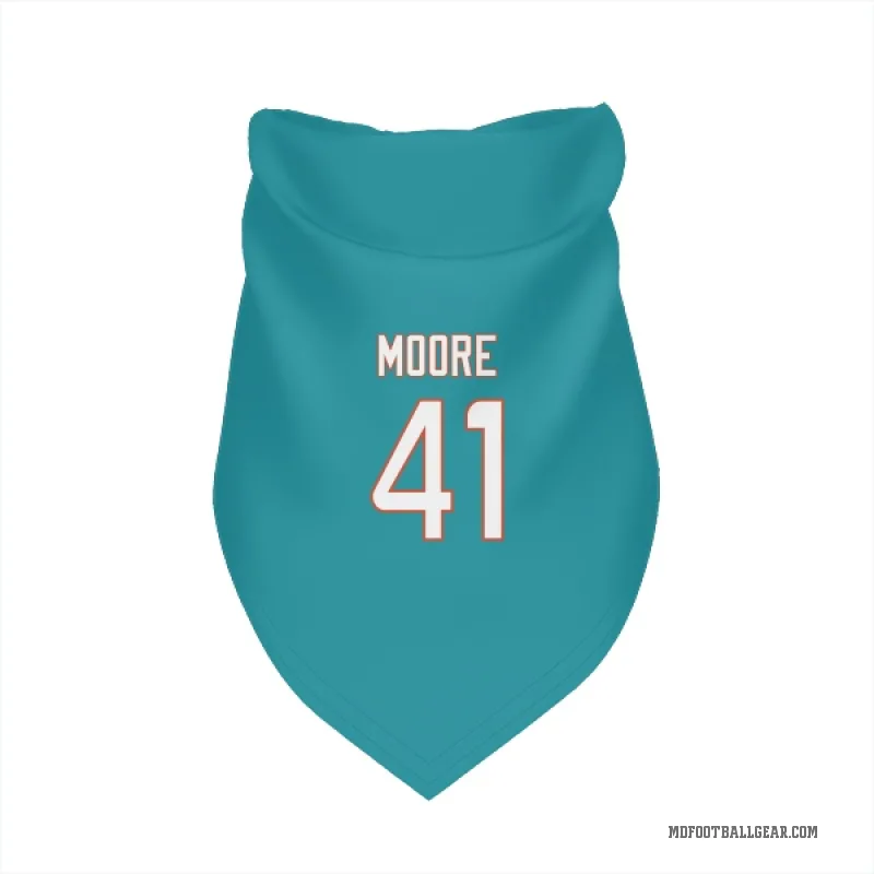 Louis Moore  Aqua Miami Dolphins  Cat & Dog Pet Bandana