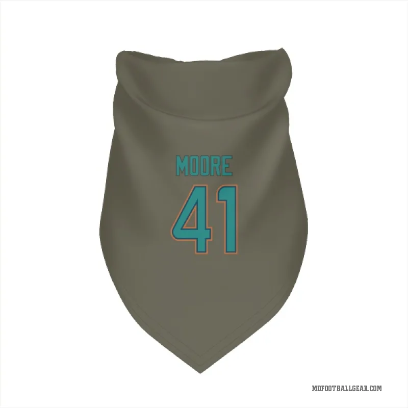 Louis Moore  Olive Miami Dolphins  Cat & Dog Pet Bandana