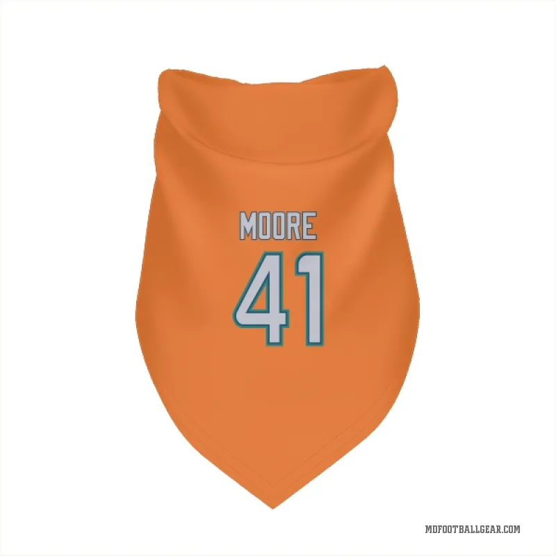 Louis Moore  Orange Miami Dolphins  Cat & Dog Pet Bandana