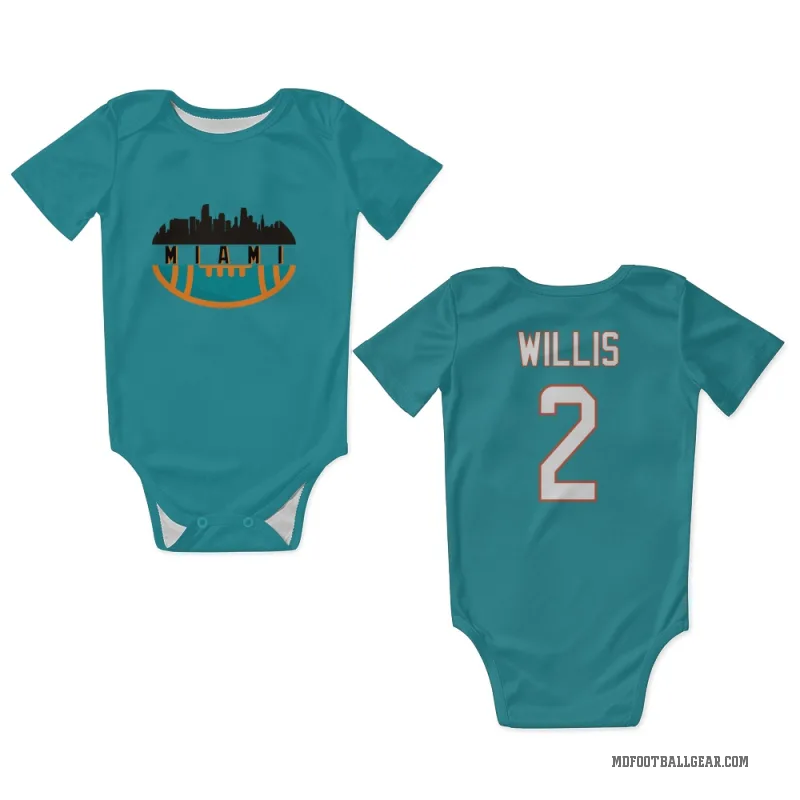 Malik Willis  Aqua Miami Dolphins  Newborn & Infant Bodysuit
