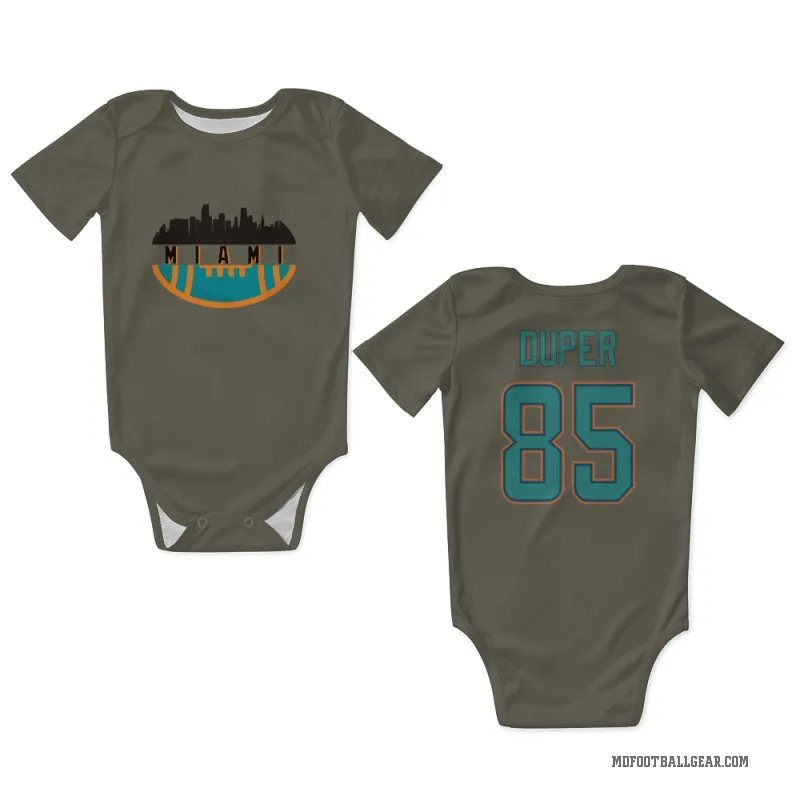 Mark Duper  Olive Miami Dolphins  Newborn & Infant Bodysuit