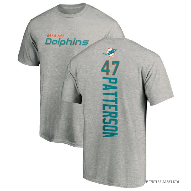 Riley Patterson Men's Ash Miami Dolphins Backer T-Shirt -