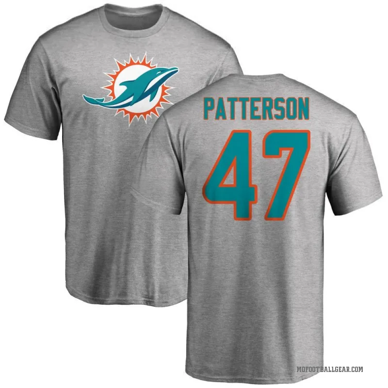 Riley Patterson Men's Ash Miami Dolphins Logo T-Shirt -