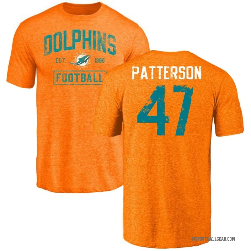 Riley Patterson Youth Orange Miami Dolphins Distressed T-Shirt