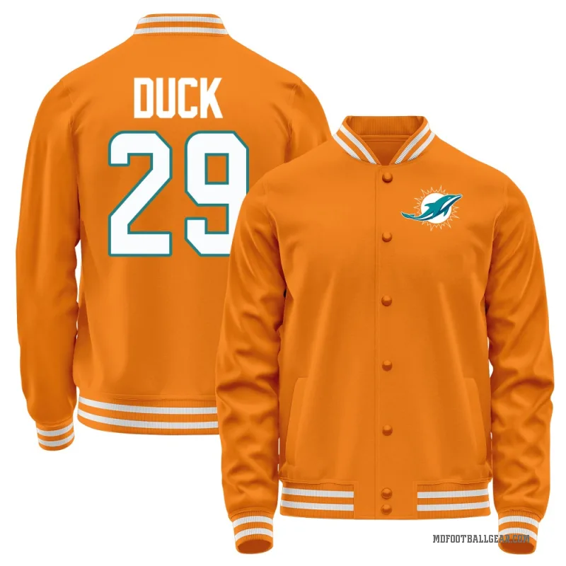 Storm Duck Men's Orange Miami Dolphins Full-Snap Jacket
