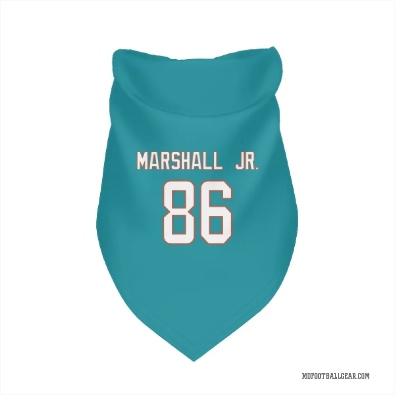 Terrace Marshall Jr.  Aqua Miami Dolphins  Cat & Dog Pet Bandana