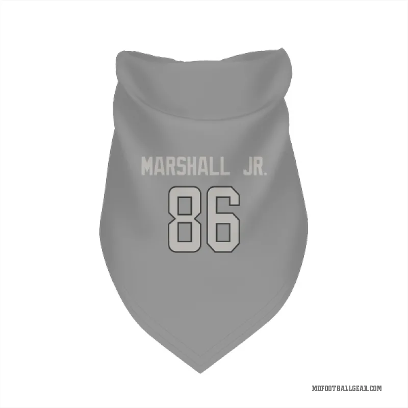 Terrace Marshall Jr.  Charcoal Miami Dolphins  Cat & Dog Pet Bandana