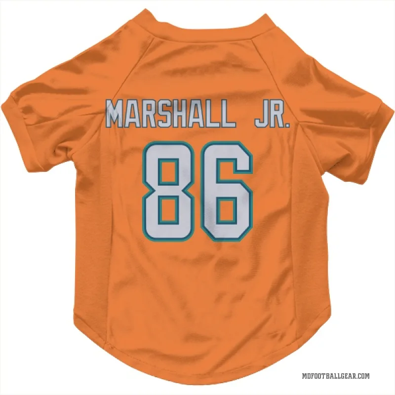 Terrace Marshall Jr.  Orange Miami Dolphins  Cat & Dog Pet Jersey