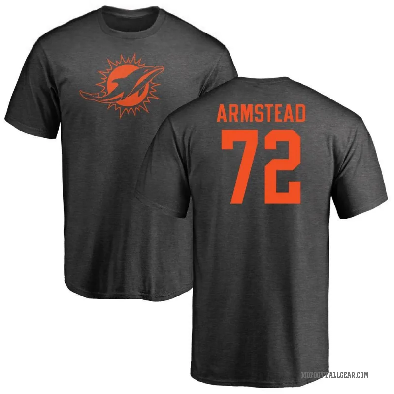 Terron Armstead Men's Ash Miami Dolphins One Color T-Shirt -