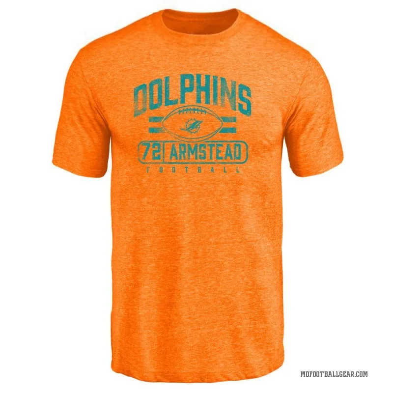 Terron Armstead Men's Orange Miami Dolphins Flanker T-Shirt -