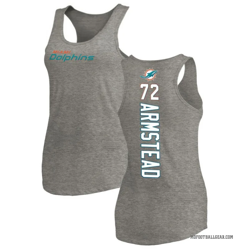Terron Armstead Women's Ash Miami Dolphins Backer Tank Top -