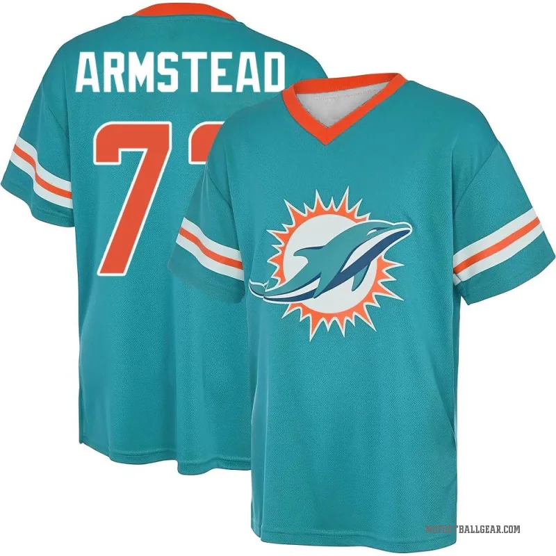 Terron Armstead Youth Aqua Miami Dolphins Game Day V-Neck T-Shirt