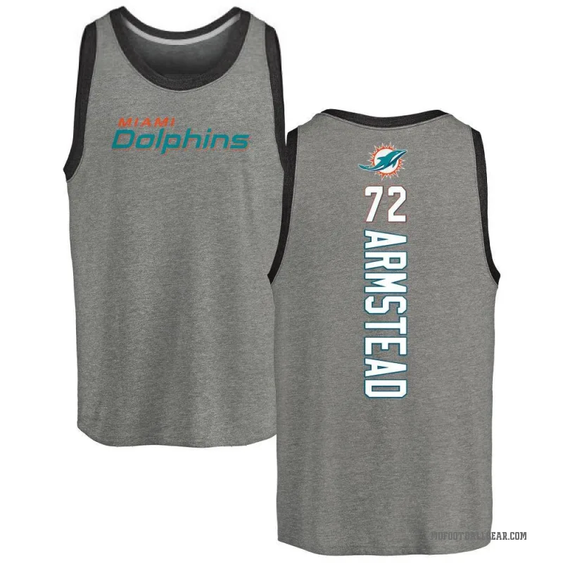 Terron Armstead Youth Ash Miami Dolphins Backer Tank Top -