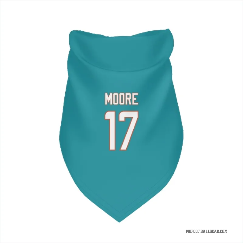 Trey Moore  Aqua Miami Dolphins  Cat & Dog Pet Bandana