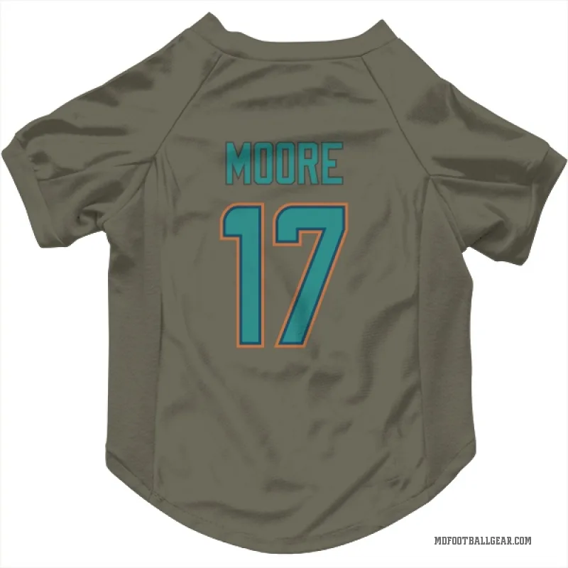Trey Moore  Olive Miami Dolphins  Cat & Dog Pet Jersey