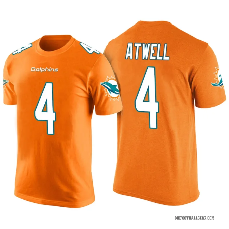 Tutu Atwell Youth Orange Miami Dolphins Color Rush T-Shirt