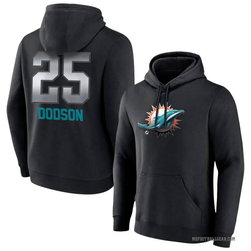 Tyrel Dodson Youth Black Miami Dolphins Midnight Mascot Pullover Hoodie