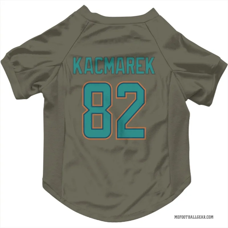 Will Kacmarek  Olive Miami Dolphins  Cat & Dog Pet Jersey