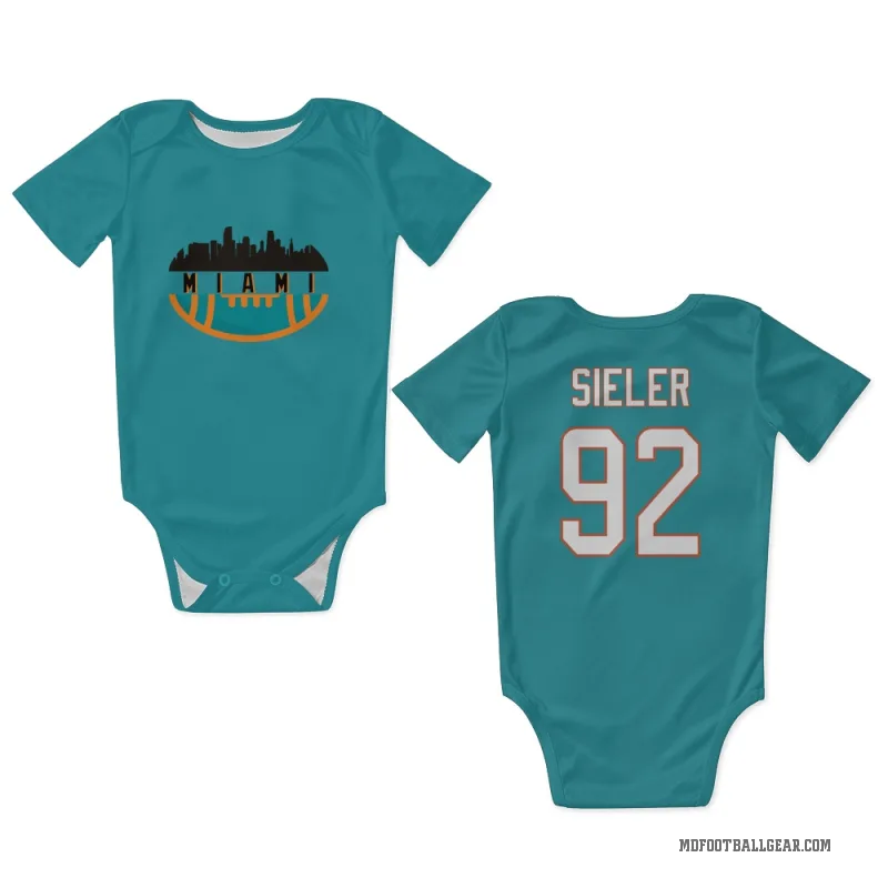 Zach Sieler  Aqua Miami Dolphins  Newborn & Infant Bodysuit